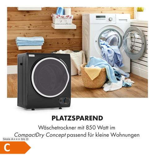 Jet Set 2500 Wäschetrockner Ablufttrockner 850W EEK C 2,5kg 50cm