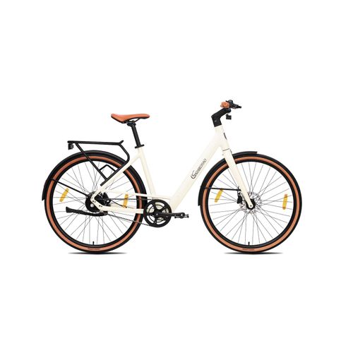 SachsenRAD Urban City E-Bike C3V Roma in Mamorweiss mit Riemenantrieb