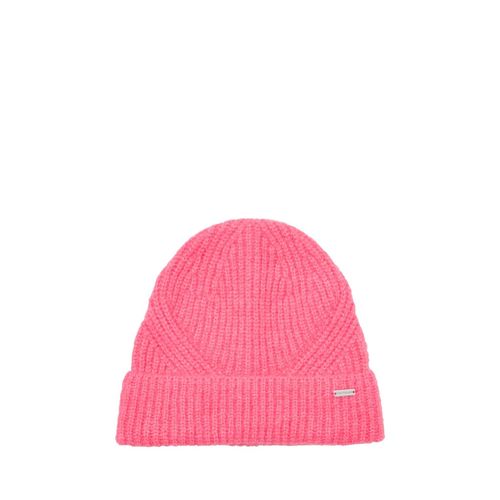 TOM TAILOR Damen Beanie Mütze, rosa, Uni, Gr. ONESIZE