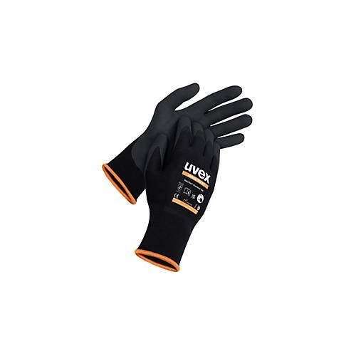 Schutzhandschuh Uvex athletic lite xt, EN 388, Hitzeschutz bis 100°C, Touchscreen-tauglich, Mikroschaum-Beschichtung, schwarz, Größe 7