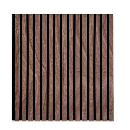 Xxxl Akustikpaneel , Walnuss , Holzwerkstoff , Holz , 60x60 cm , Montage ohne Bohren , Tapeten & Wandverkleidungen, Akustikpaneele