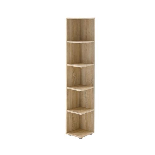 Mid.you Eckregal , Sonoma Eiche , Holzwerkstoff , 4 Fächer , 24x142x26 cm , Wohnzimmer, Regale, Eckregale