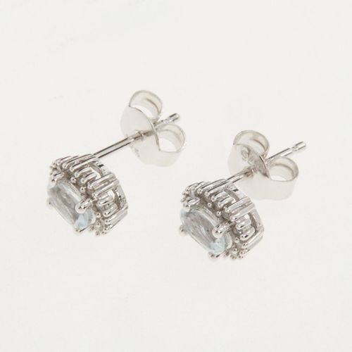 Ohrstecker aus 375er Weißgold mit 0,10 Karat Diamanten