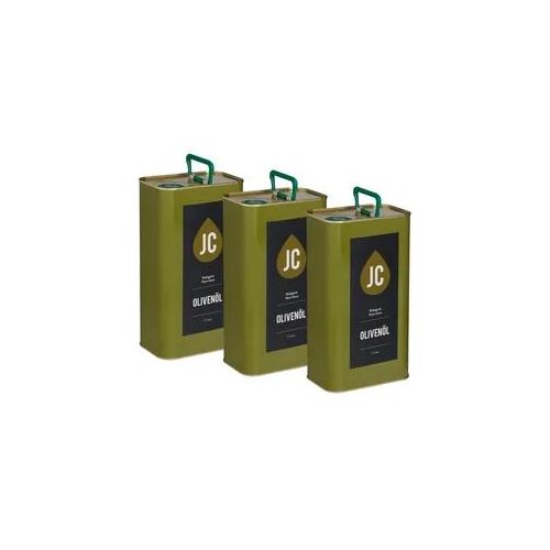 JC Olivenöl Bio Nativ Extra 3 x 3 l Kanister Set (20,66 €/l - 7% USt), inkl. Versand (Österreich / Schweiz zzgl. Porto)
