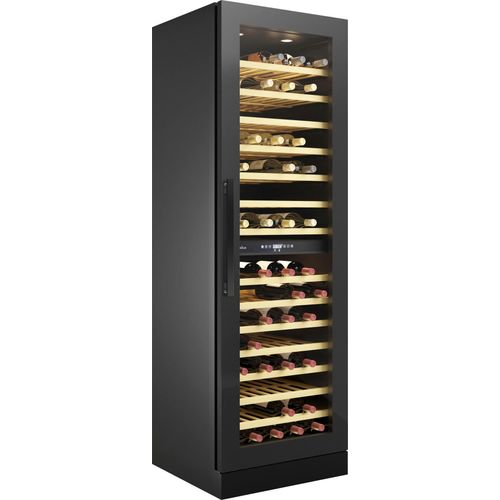 AMICA Weinkühlschrank "WK 348 100 S", G (A-G), silber (eh19), B:59,5cm H:176,8cm T:61,5cm, Weinkühlschränke, für 117 Standardflaschen á 0,75l, Standkühlschrank