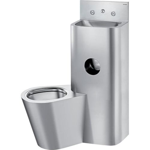 Delabie Gefängniskombi KOMPACT TC WT WC bodenst. li Edst. 1.4301 sat