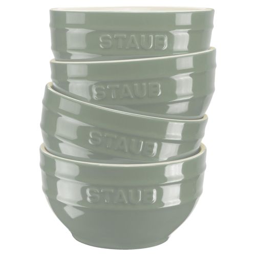 Staub Ceramique Schüssel Set 12 cm / 4-tlg, Eukalyptus, Keramik Image