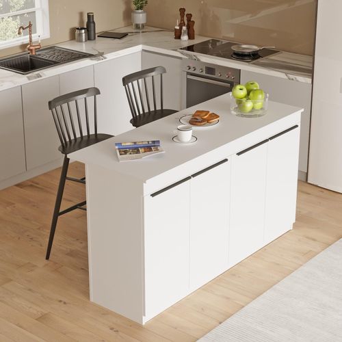 Skye Decor, OR1-W, Tische, Küchentische, Weiß, 160 x 90 x 60 cm