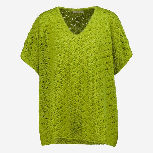 Grüner Keko Pullunder aus Wolle mit Struktur