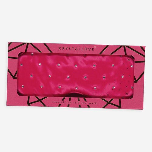 Pink Augenmaske aus Seide