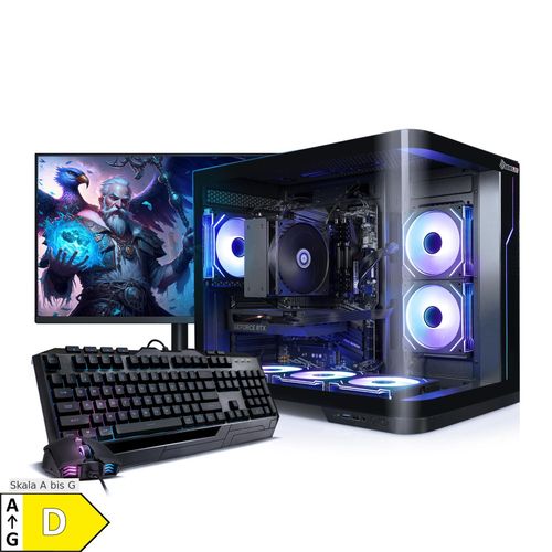 PC Set Gaming mit 27 Zoll TFT Curve VII AMD Ryzen 7 8700F, 32GB DDR5, NVIDIA RTX 5060 8 GB, 1TB SSD, WLAN, Windows 11