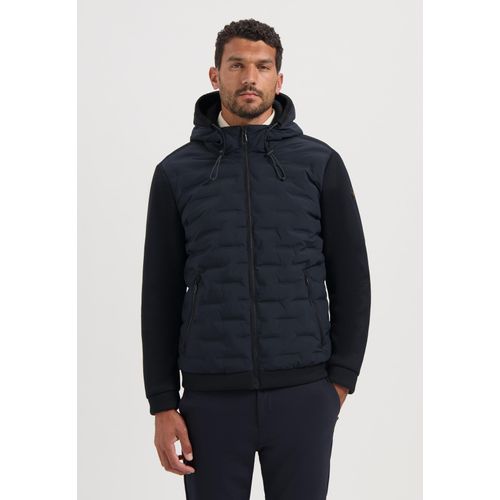 Jacket Short Fit Sealed Hooded Knitted Mix