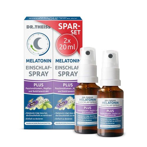 DR.THEISS Melatonin Einschlaf-Spray Plus Spar-Set 2X20 ml