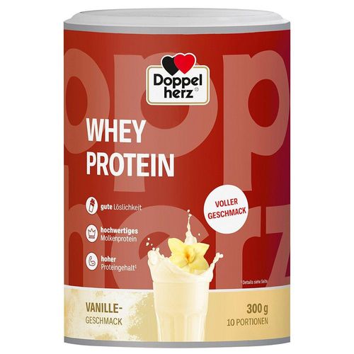DOPPELHERZ Whey Protein Vanille-Geschmack Pulver 300 g
