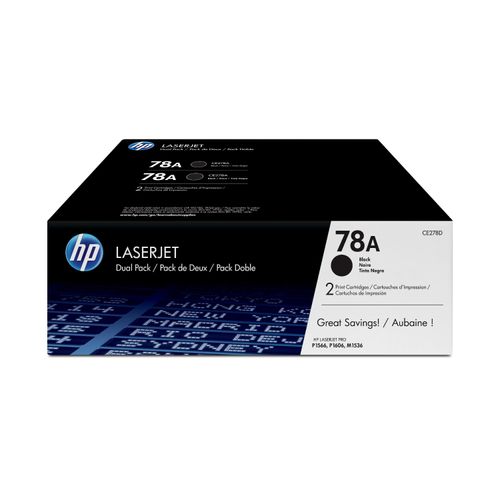 Original HP LaserJet P 1603 (CE278AD / 78A) Toner Schwarz