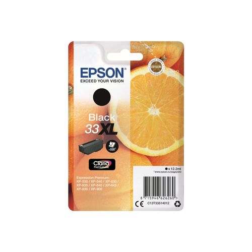 Original Epson Expression Premium XP-645 (C13T33514012 / 33XL) Druckerpatrone Schwarz
