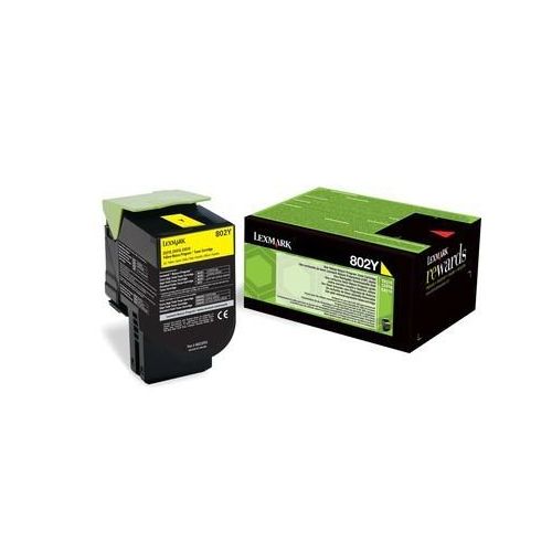 Original Lexmark CX 410 e (80C20Y0 / 802Y) Toner Gelb