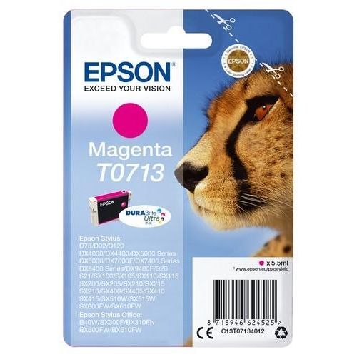 Original Epson Stylus SX 210 (C13T07134011 / T0713) Druckerpatrone Magenta