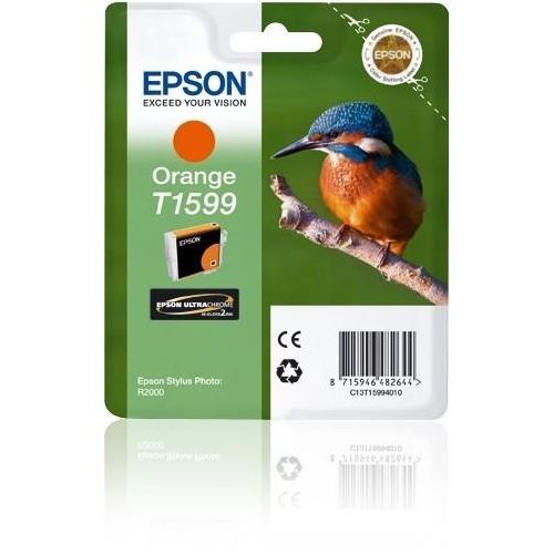 Original Epson Stylus Photo R 2000 (C13T15994010 / T1599) Druckerpatrone Orange