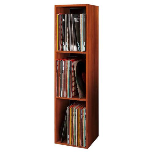 Mid.you Schallplattenregal , Nussbaum , Holzwerkstoff , 2 Fächer , 34x115x29 cm , Wohnzimmer, Regale, CD & DVD-Regale