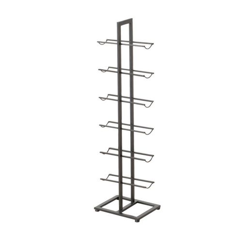 Boltze Home Weinregal , Schwarz , Metall , 25x91x20 cm , Küchen, Küchenmöbel, Küchenregale