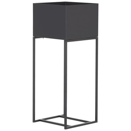 Landscape Blumenständer , Schwarz , Metall , 25x60x25 cm , Wohnzimmer, Wohnzimmertische, Blumenständer