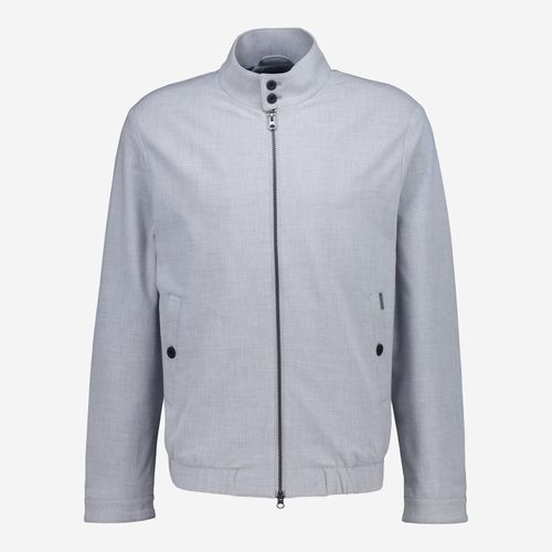 Graue Bomberjacke mit Stehkragen