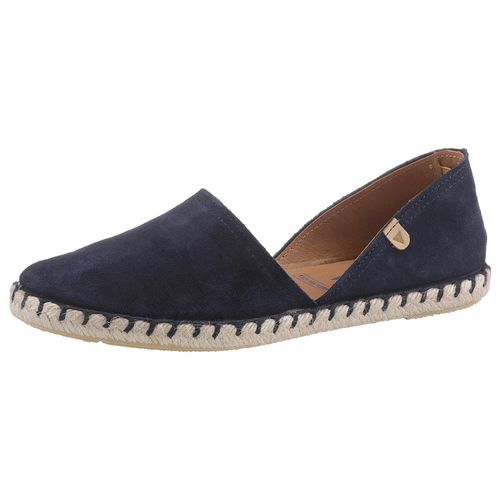 Espadrille VERBENAS, Damen, Gr. 37, blau (dunkelblau), Veloursleder, Veloursleder, Schuhe, Strandschuh, Sommerschuh, Loafer aus Veloursleder