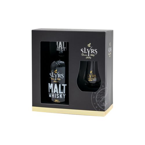 SLYRS Malt Whisky mit Geschenkbox und Glas 40% Vol
