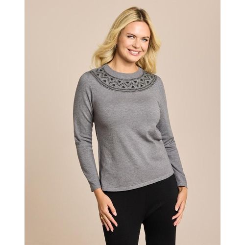 Glow Pullover Zickzack