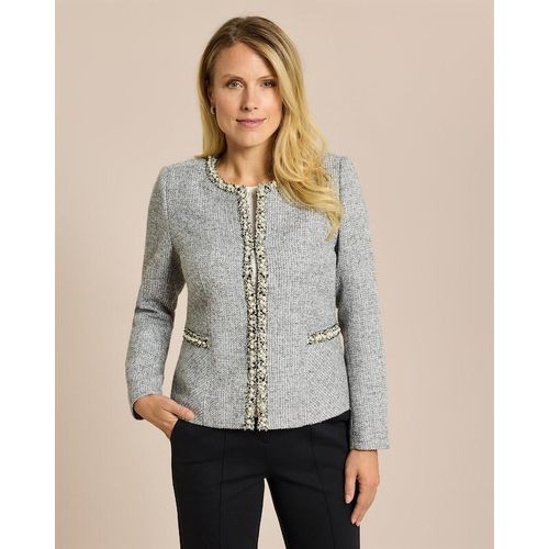 Blazer mit Perlendeko