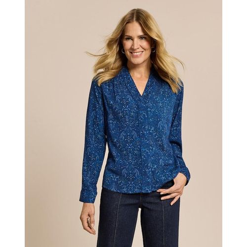 Bluse mit Kontrast Details Image