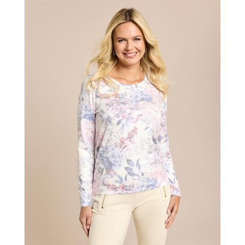 Soft Pullover Hortensien-Rosen-Mix
