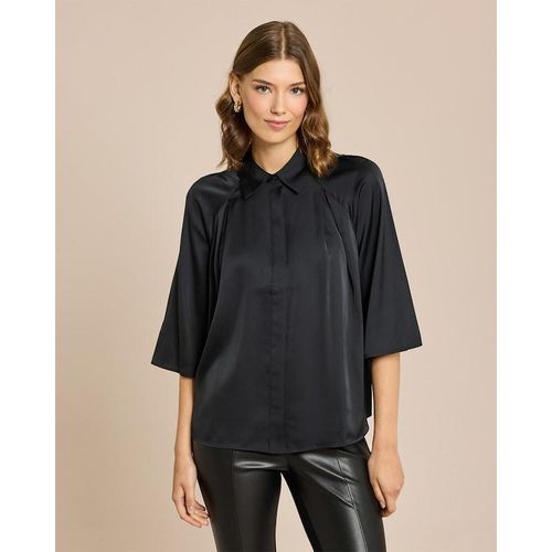 Bluse aus Satin mit 3/4 Arm