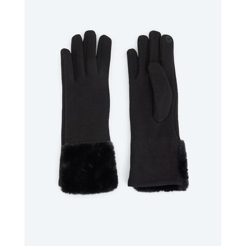 Handschuhe mit Kuschelfell-Besatz