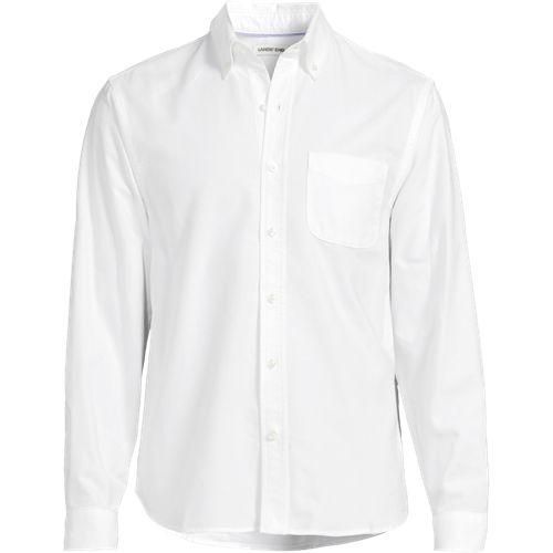 Oxfordhemd Sail Rigger, Herren,  Weiß, Baumwolle, by Lands' End