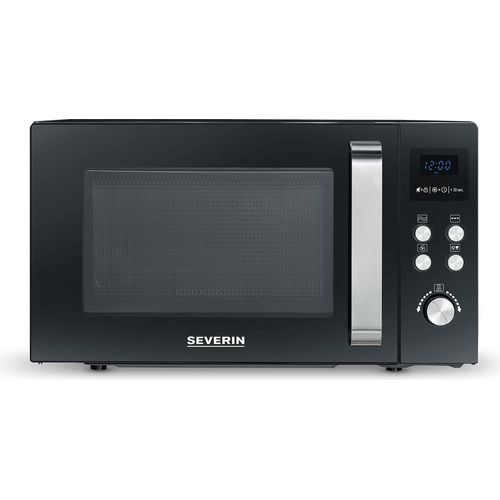 Severin Mikrowelle mit Grill- und Heißluftfunktion 3-in-1 MW 7752 schwarz Mikrowelle Mit Grill Und Heißluftfunktion 3-in1 Mikrowelle Minibackofen Mit Pizza-express Funktion Mikrowelle Minibackofen Mikrowellengerät Mikrowelle Mit Backofenfunktion Mikrowelle Mit Doppelgrill