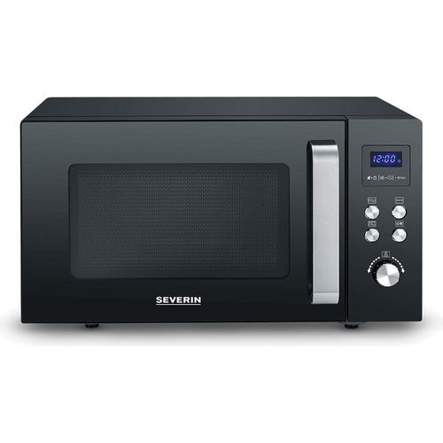 Severin 2-in-1 Mikrowelle mit Glasboden und Grill MW 7763 schwarzsilber Mikrowelle Mikrowelle Mit Grill Grillofen Mikrowellengerät