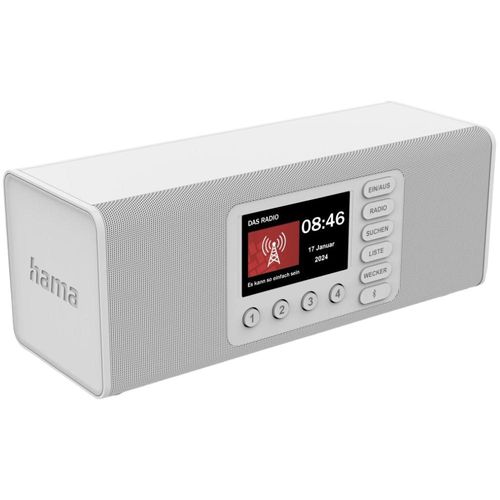 Hama Digitalradio DR2002BT, FM/DAB/DAB+/Bluetooth® RX, Radiowecker, Stereo, WS (00054299)