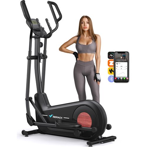 Crosstrainer Heimtrainer, Leises Hometrainer Fahrrad, mit 2 Wasserbecherhalter, 180kg Belastbar
