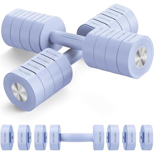 Kurzhantel-Set 2-teilig verstellbar – 4-in-1 Hanteln für Damen – 1–4 kg Gewichte – Verstellbare Hanteln