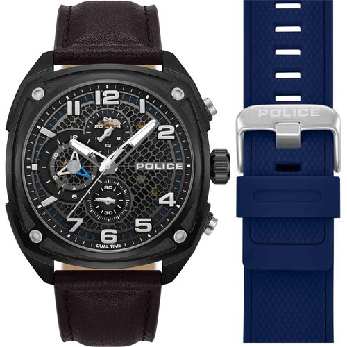 POLICE Herrenuhr Quarzuhr schwarz onesize Herren 44 mm PEWGF00814X0, PEWGF00814X1, PEWGF00814X2