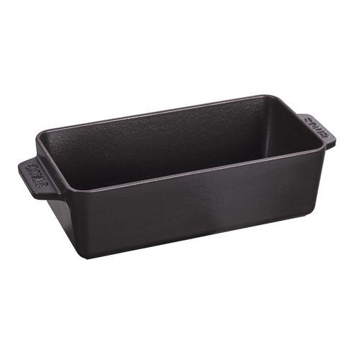Staub Specialities Kastenform 23 x 12 cm, rechteckig, Schwarz, Gusseisen