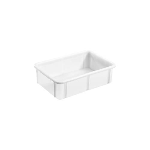 Transportbox, Euro-Norm, Volumen 30 l, bis 300 kg, stapelbar, geschlossene Wände, ohne Deckel, L 600 x B 400 x H 165 mm, HDPE, naturfarben