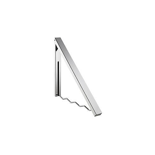 Wandgarderobe, klappbar, inkl. Montagematerial, Eisen, silber-chrom