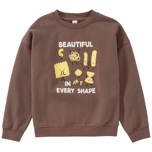 Kinder Sweatshirt mit Pasta-Print