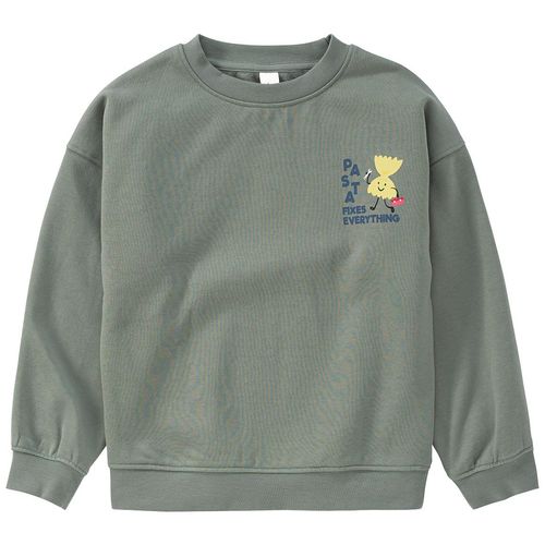 Kinder Sweatshirt mit Pasta-Print