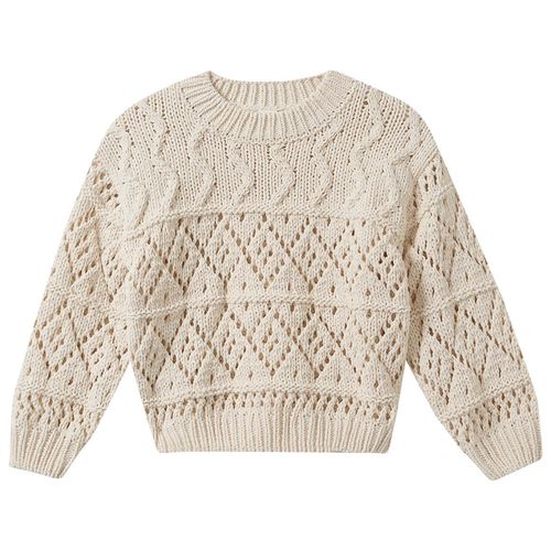 Mädchen Pullover aus Chenille-Garn