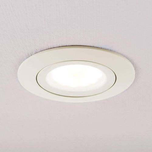 LED-Einbaustrahler Andrej, rund, cremeweiß