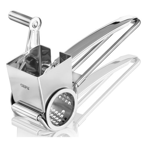Gefu Käsereibe Queso , Silber , Metall, Kunststoff , 11.9x7.8x19.5 cm , Kochen, Küchenhelfer, Küchenreiben